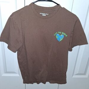 Members Only Earth Design Brown Kids Tee